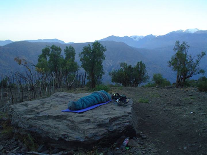 How a cyclist sleeps