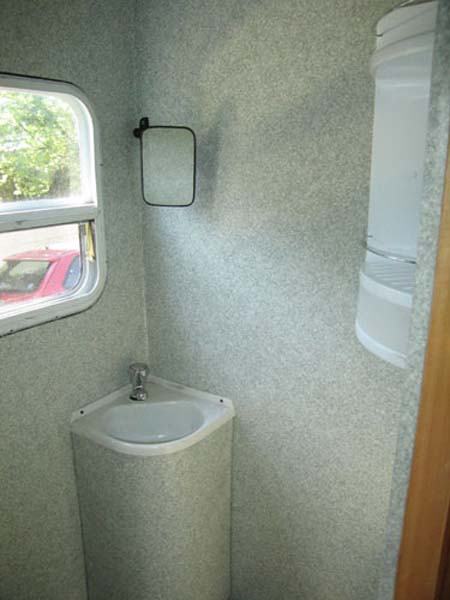 Washroom corner