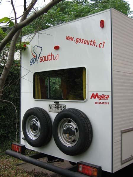 Rear with two spare wheels