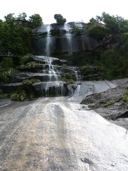 Natural water slide