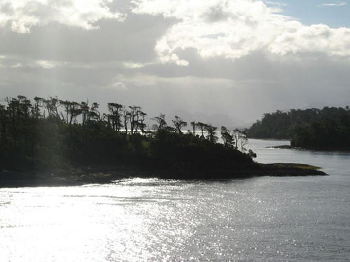 Fjord in southern Chile