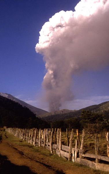 Navidad volcano near Lonquimay, 1988