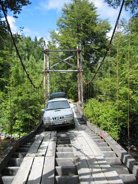Bridge to the cabin