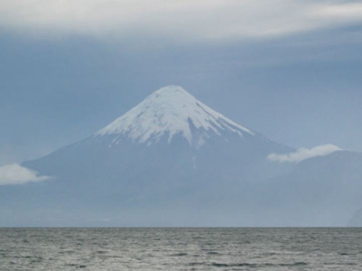 Osorno volcano in soft light