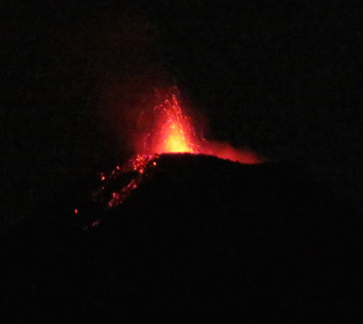 Villarrica at night, March 2015