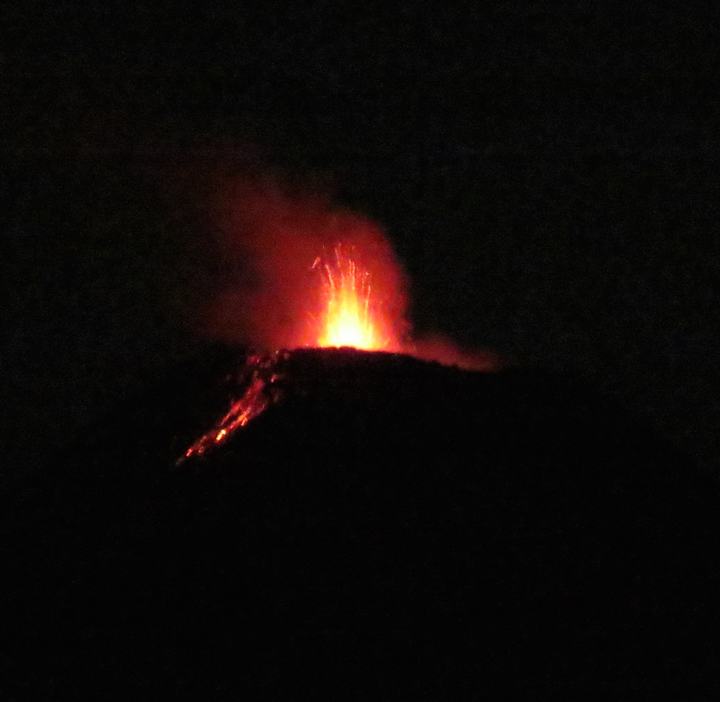 Villarrica at night, March 2015