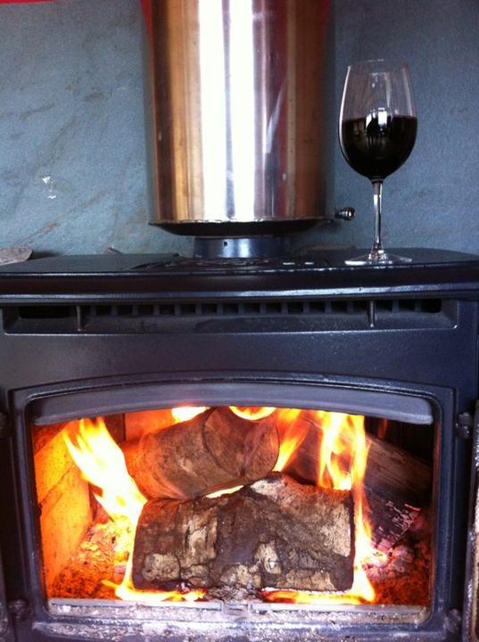 Fire in the stove