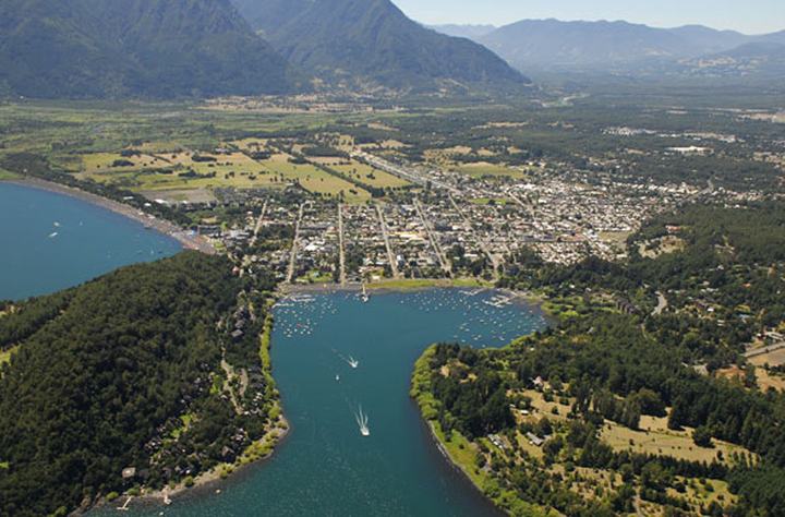 Pucón and La Poza from above